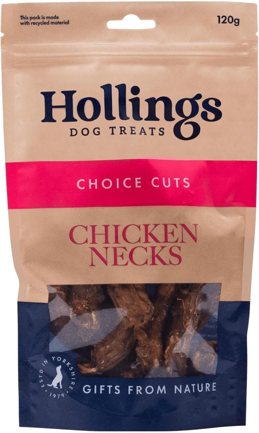 Hollings 100% Natural Chicken Necks Dog Treat