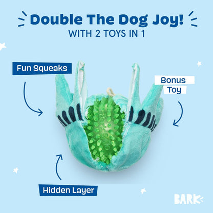 BARK Lady Liberty Ball 2-in-1 Dog Toy Large
