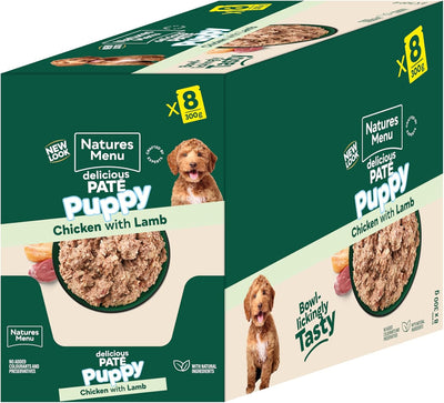Natures menu Natures Menu Chicken Lamb Puppy Wet Dog Food pet food packaging