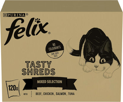 Felix Tasty Shreds Mixed Selection in Gravy Wet Cat Food