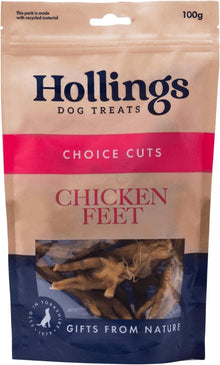 Hollings 100% Natural Chicken Feet Dog Treat