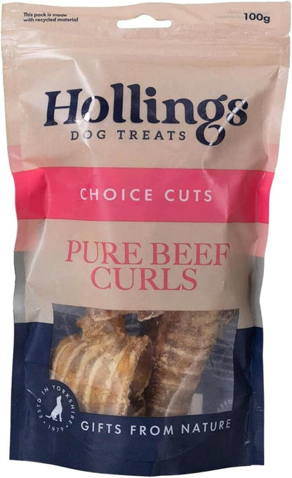 Hollings Grain-Free Beef Curls Dog Treats