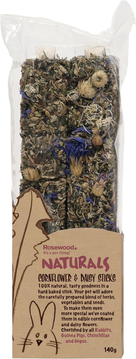 Naturals Cornflower & Daisy Sticks Small Animal Treats