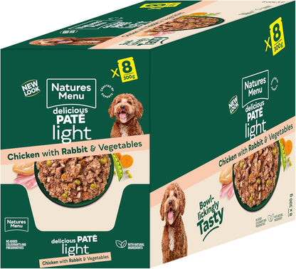 Natures Menu Dog Food Light Pouch Chicken & Rabbit