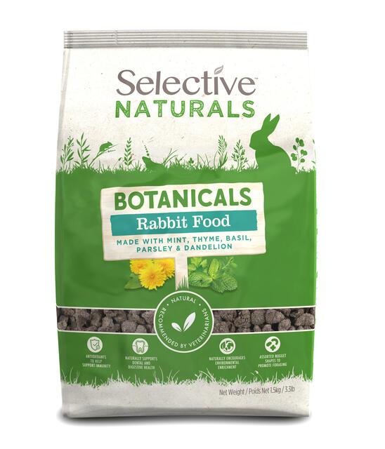 Front View of Supreme Science Selective Botanicals Rabbit Pellets & Nuggets - 1.5kg
