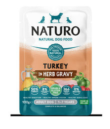 Naturo Dog Food Adult Grain & Gluten Free Turkey in Herb Gravy