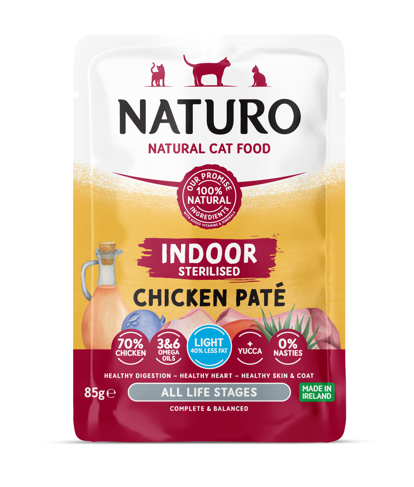 Naturo Cat Sterilised Chicken Paté Pouch