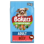 Bakers Adult Dry Dog Food with Beef and Vegetable