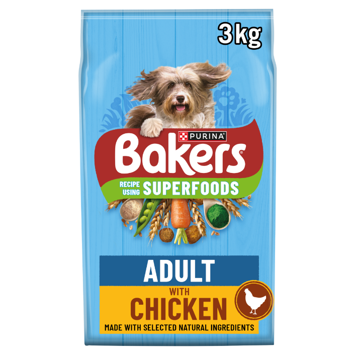 Bakers Bakers Chicken Adult Dry Dog Food pet food packaging