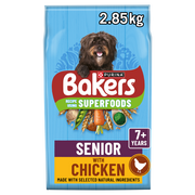 Bakers Senior Dry Dog Food with Chicken and Vegetable