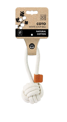 M-PETS Coto White Loop Ball 6.5 Cm