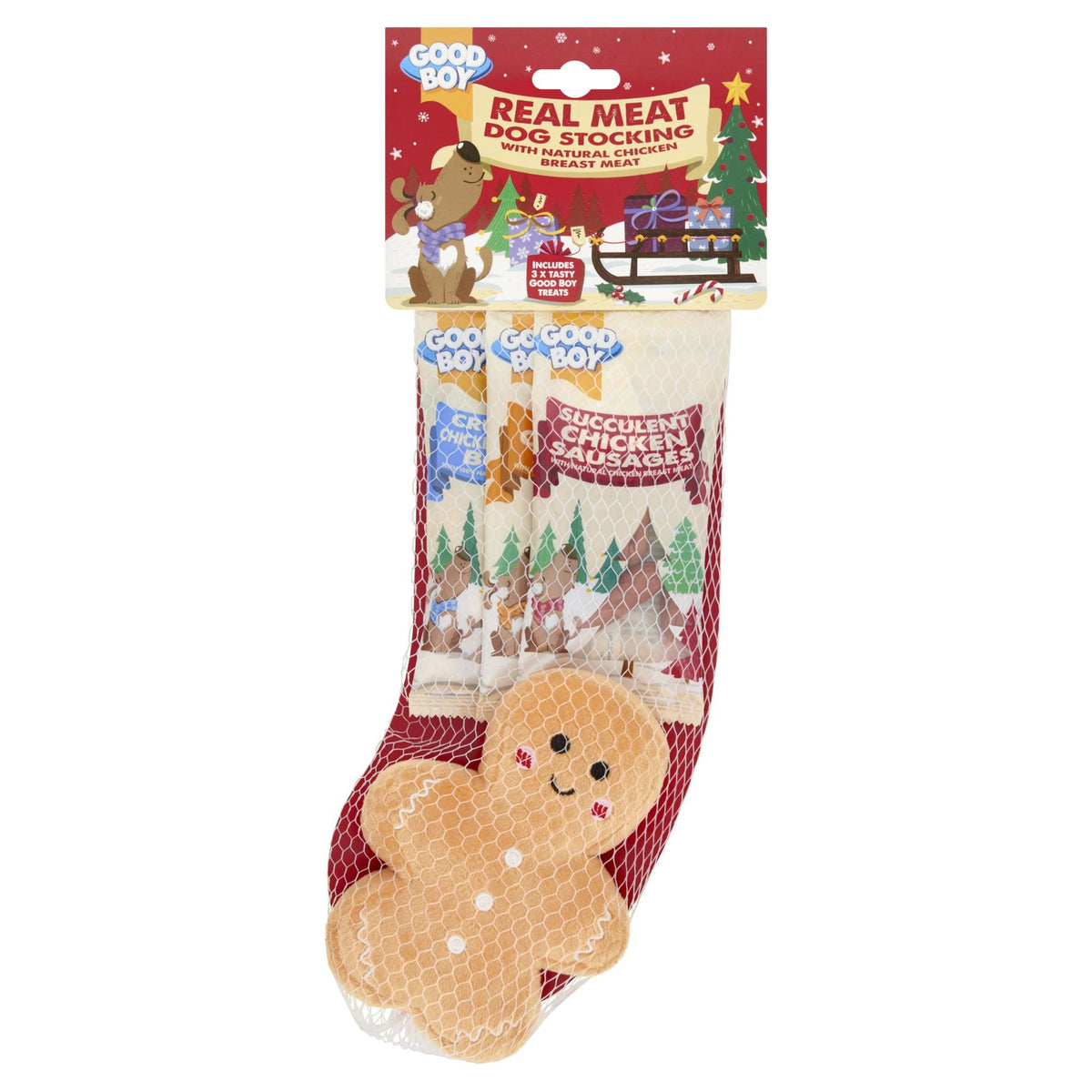 Good Boy Christmas Real Meat Dog Stocking