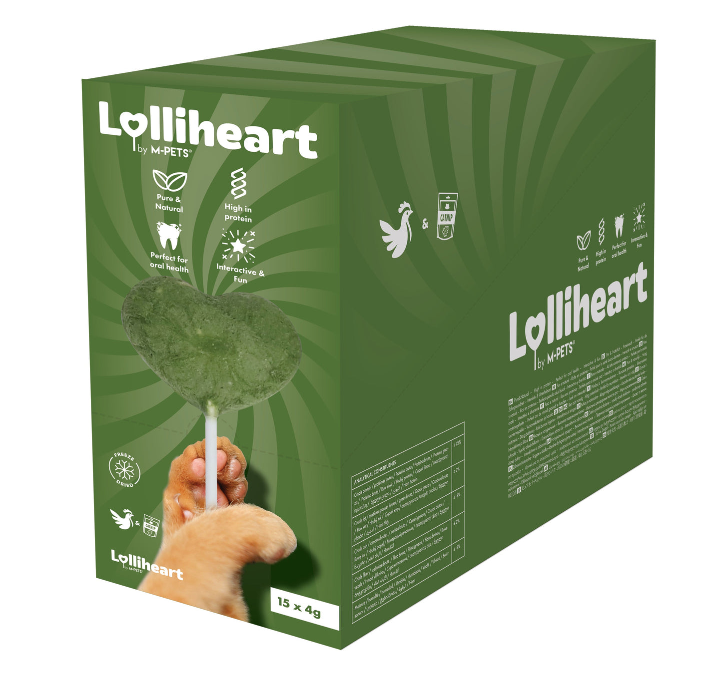 Lolliheart Chicken & Catnip Cat Treat