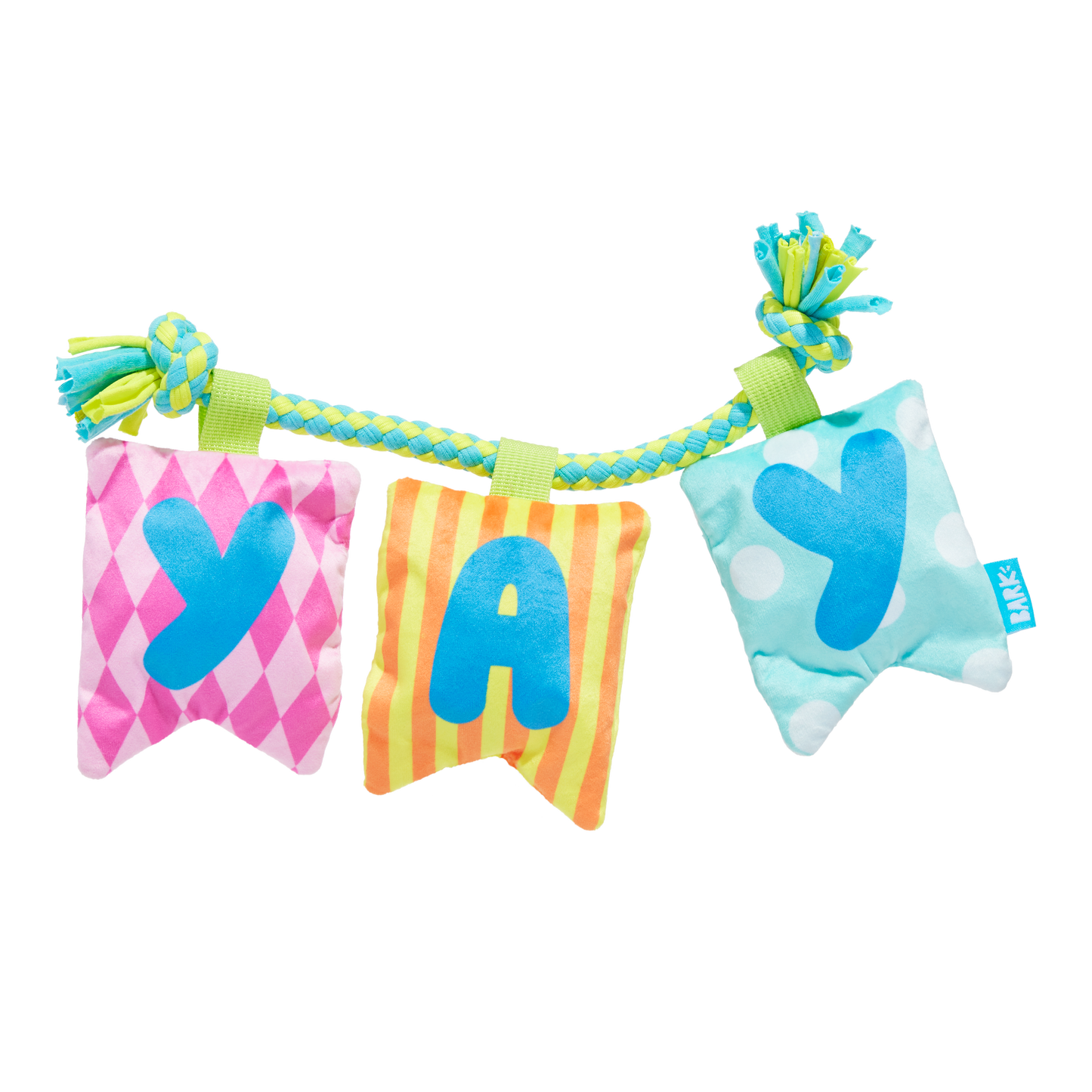 BARK Happy Yay Banner Dog Toy