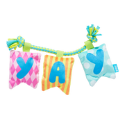BARK Happy Yay Banner Dog Toy