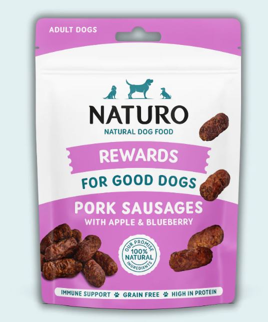 Naturo Pork & Apple Sausage Dog Treat