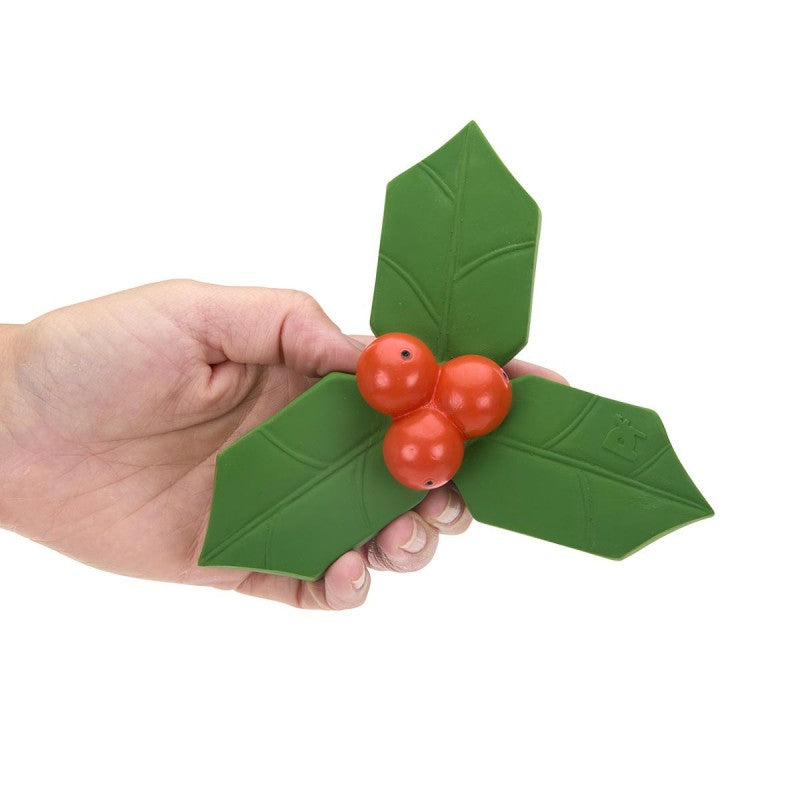 Petface Christmas Latex Holly Dog Toy