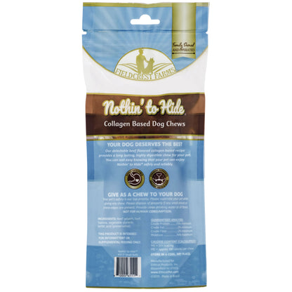 Nothin' to Hide 5" Small Beef Rolls Dog Chews - 2 Pack