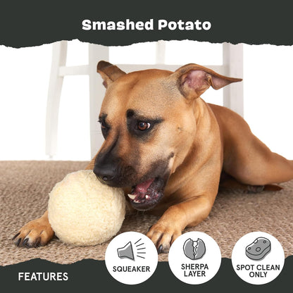 BARK Smashed Potato Super Chewer 2 in 1 Interactive Dog Toy