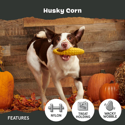 BARK Husky Corn Super Chewer Dog Toy
