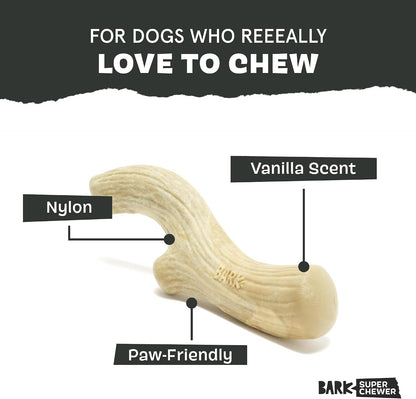 BARK Big Game Super Chewer Antler Dog Toy