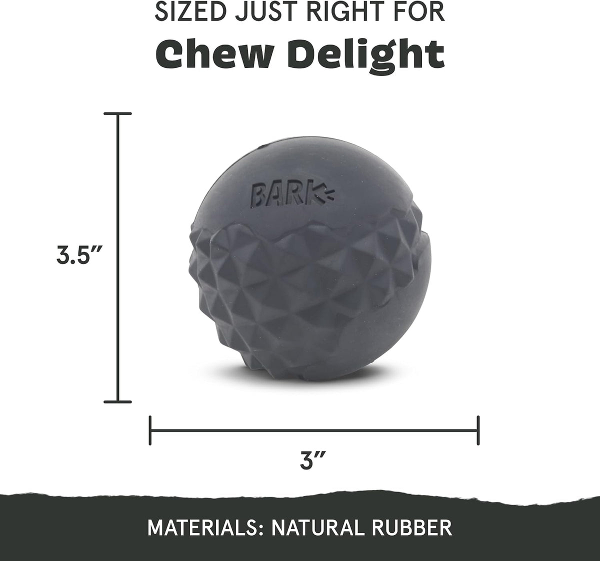 BARK Super Chewer Comet Textured Dog Toy