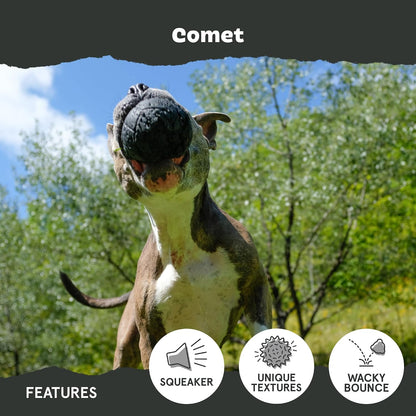 BARK Super Chewer Comet Textured Dog Toy