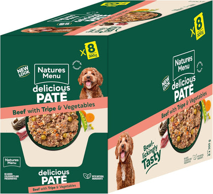 Natures Menu Adult Wet Dog Food - Beef with Tripe & Vegetables