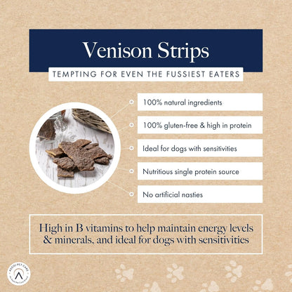 Hollings 100% Natural Venison Strips Dog Treat