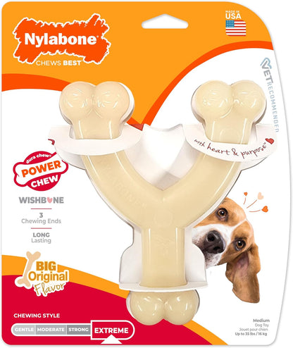 Nylabone Dura Chew Chicken Flavour Wishbone