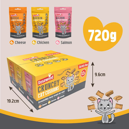 Daily Eats Crunchy Cushions Cat Treats Variety Box