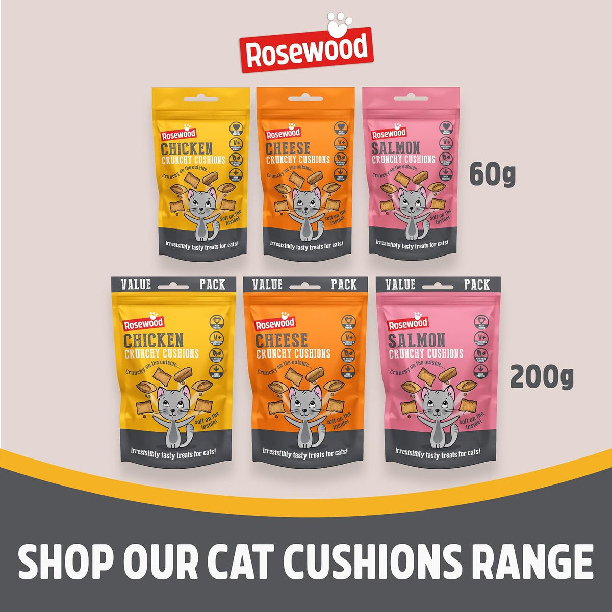 Daily Eats Crunchy Cushions Cat Treats Variety Box