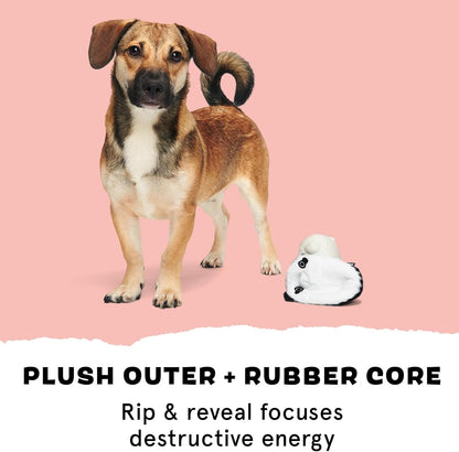 BARK Panda Super Chewer 2 in 1 Interactive Dog Toy