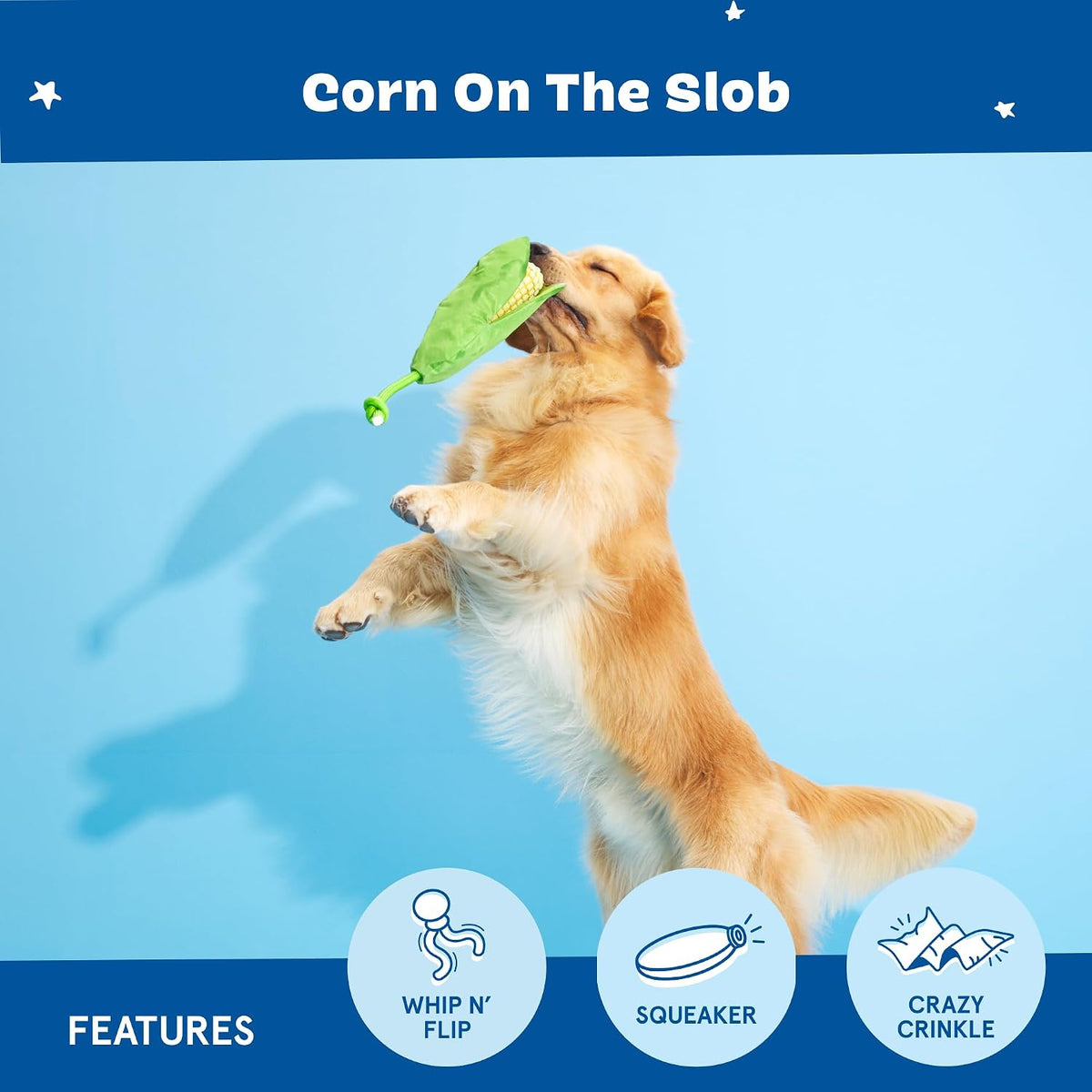 BARK Corn on The Slob Tug Dog Toy