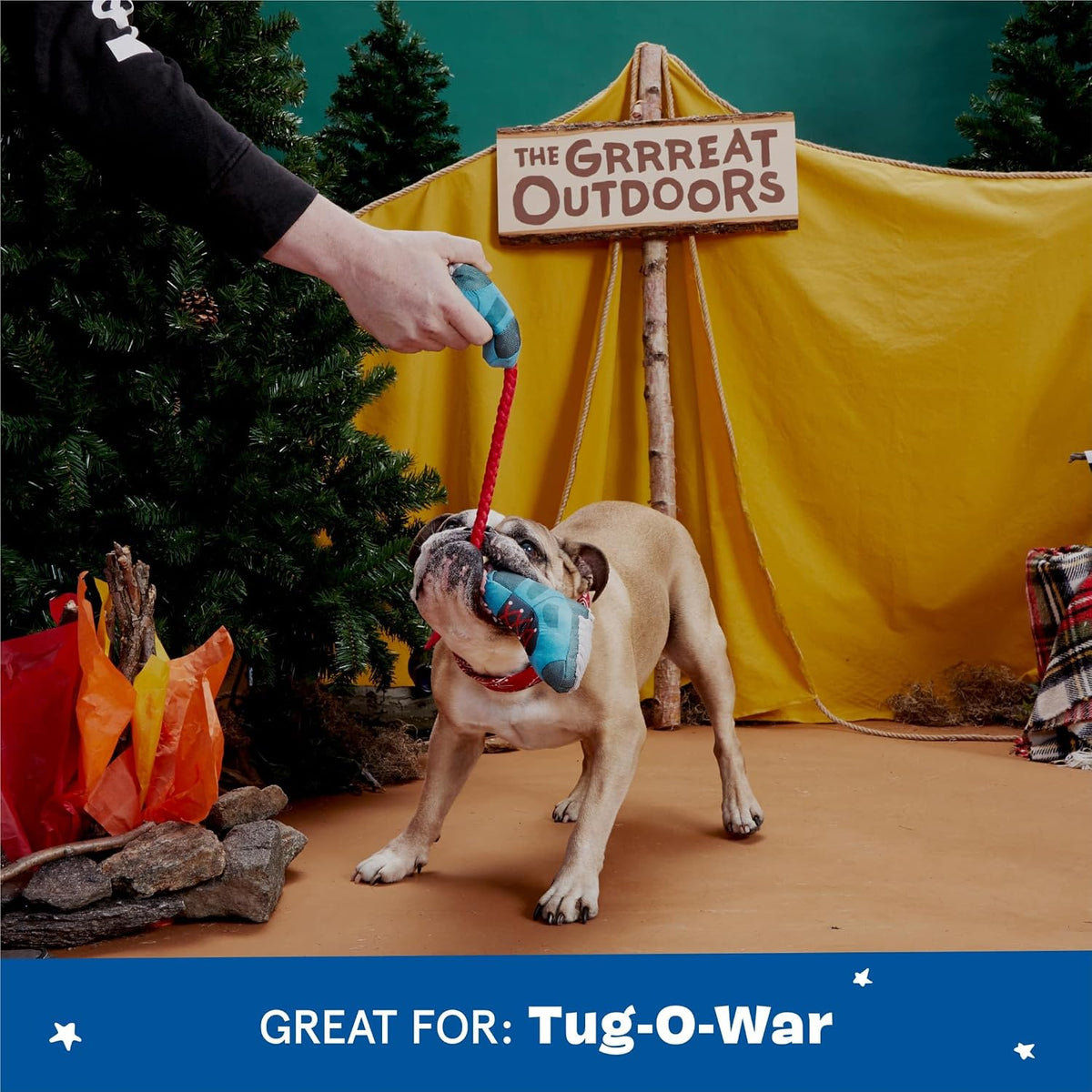 BARK Appalachian Tail Boots Tug Dog Toy