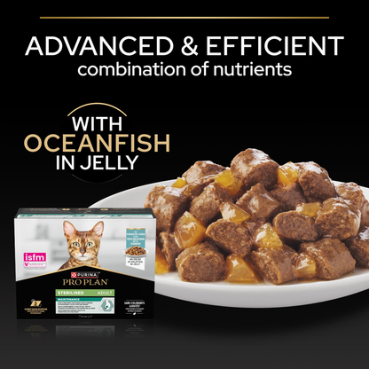 Pro Plan Sterilised Oceanfish in Jelly Adult Wet Cat Food