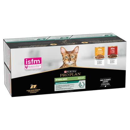 Pro Plan Sterilised Beef & Chicken in Gravy Adult Wet Cat Food