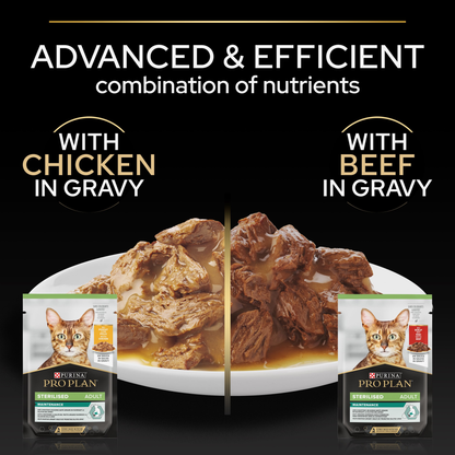 Pro Plan Sterilised Beef & Chicken in Gravy Adult Wet Cat Food
