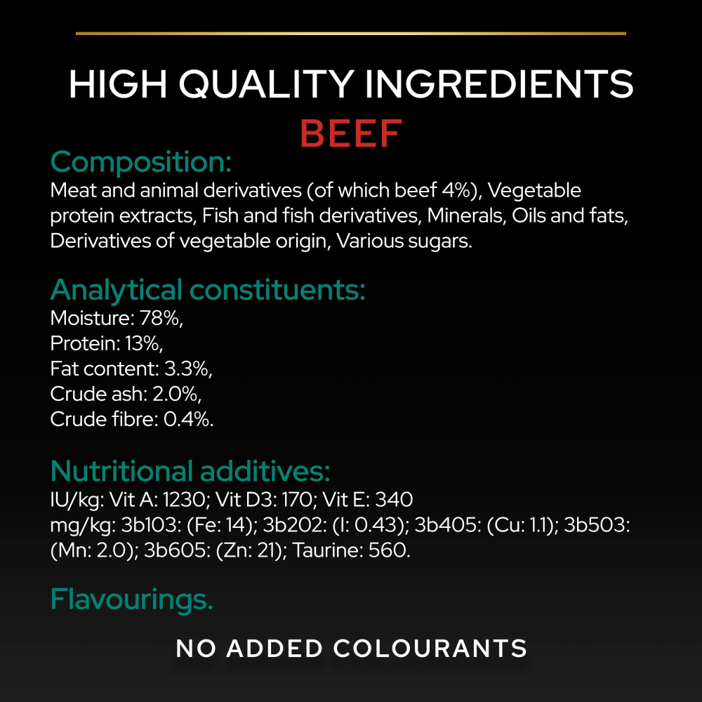 Pro Plan Sterilised Beef & Chicken in Gravy Adult Wet Cat Food