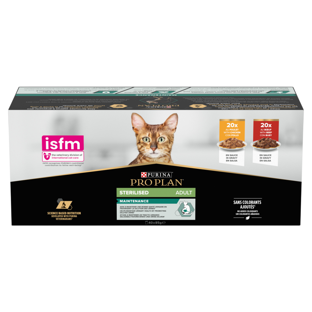 Pro Plan Sterilised Beef & Chicken in Gravy Adult Wet Cat Food