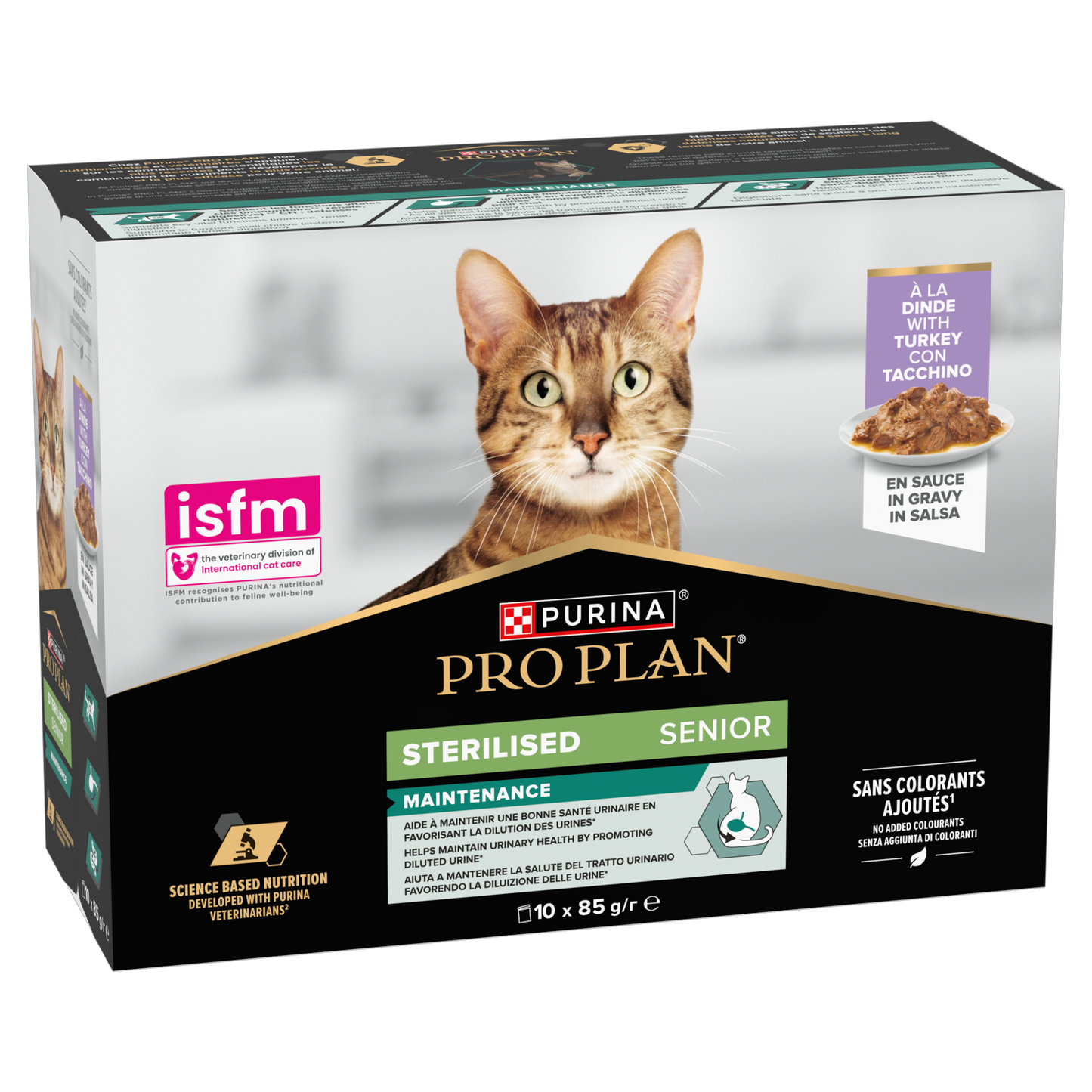 Purina Pro Plan Senior 7+ Sterilised Maintenance with Turkey in Gravy Wet Cat Food Pouches