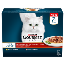 Gourmet Perle Senior Mini Fillets in Gravy Pouch Wet Cat Food