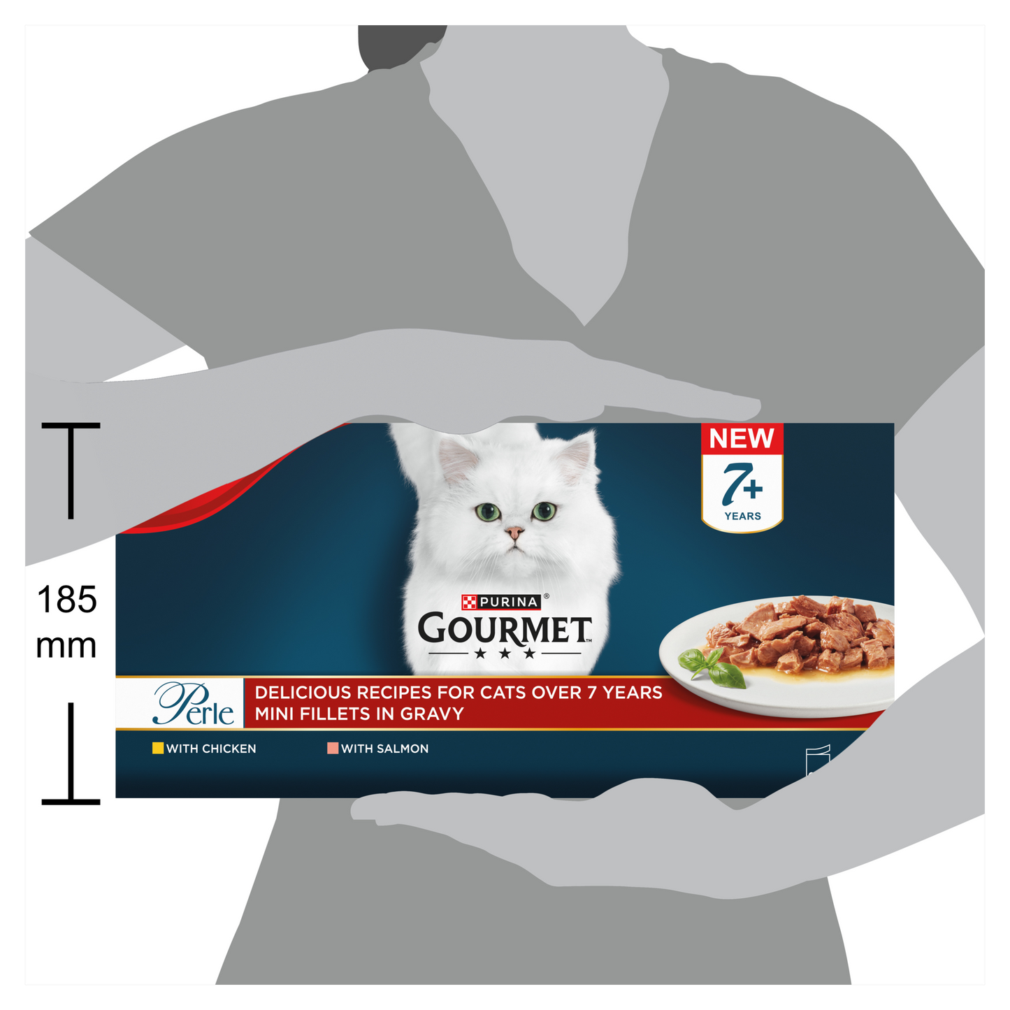 Gourmet Perle Senior Mini Fillets in Gravy Pouch Wet Cat Food