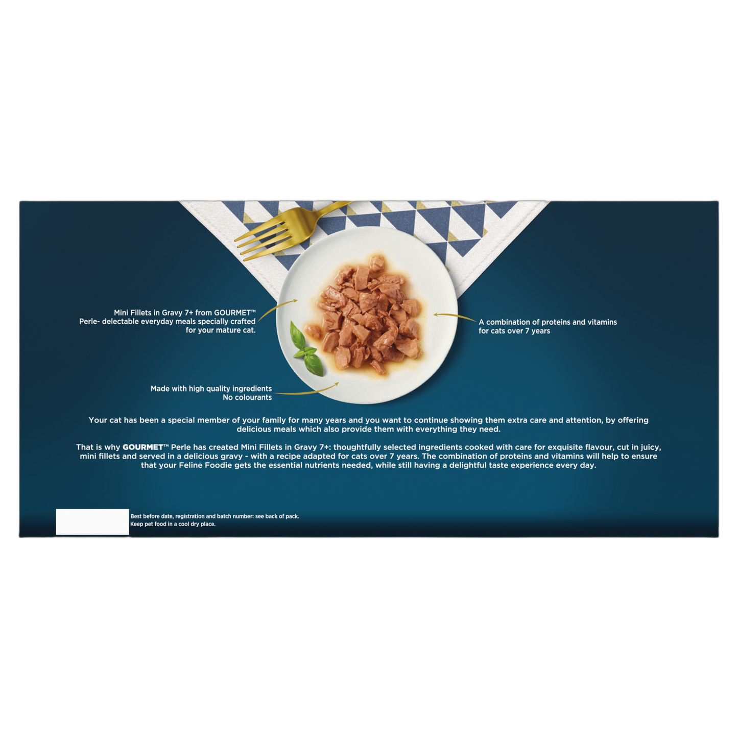 Gourmet Perle Senior Mini Fillets in Gravy Pouch Wet Cat Food