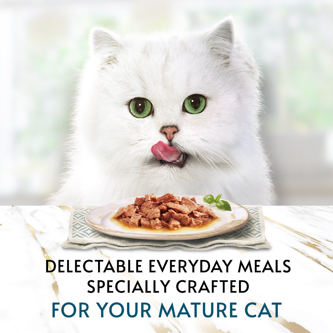 Gourmet Perle Senior Mini Fillets in Gravy Pouch Wet Cat Food