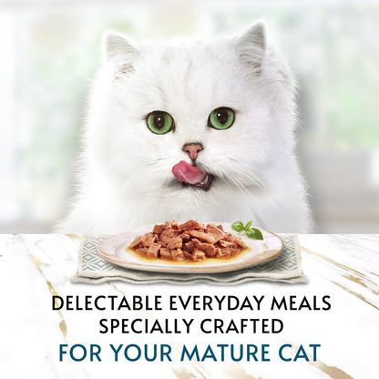 Gourmet Perle Senior Mini Fillets in Gravy Pouch Wet Cat Food