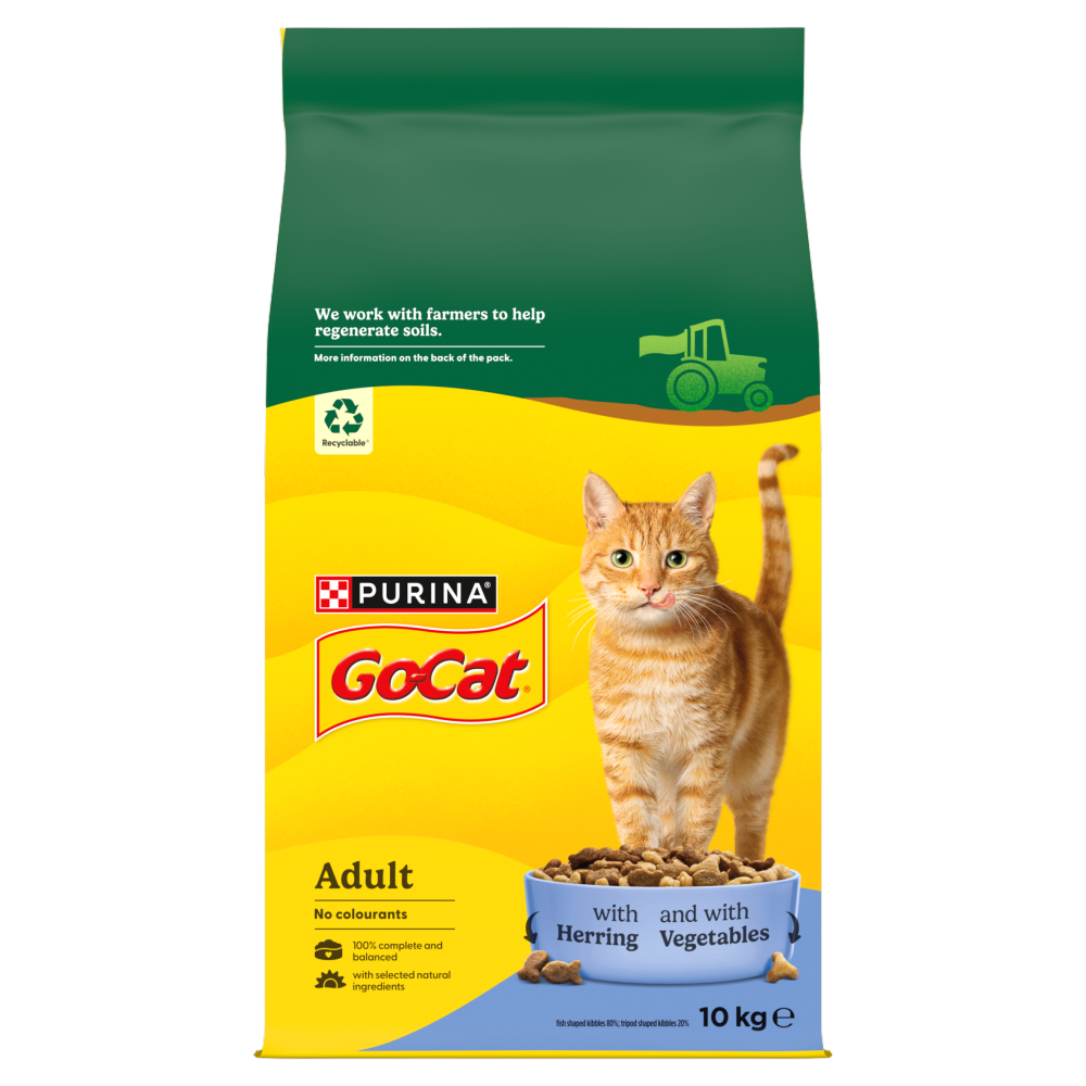Go cat Go Cat Purina Herring Tuna Adult Dry Food pet food packaging