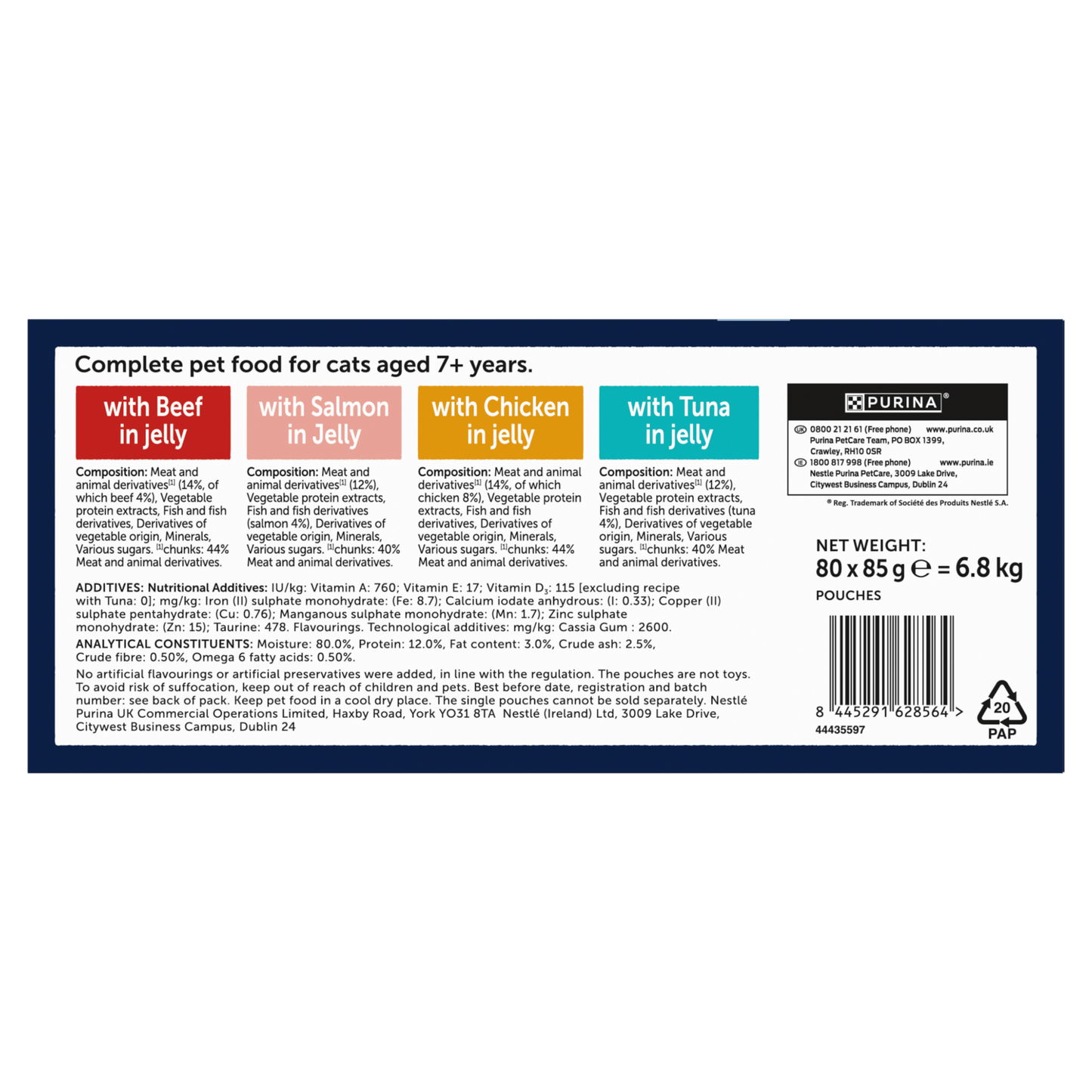 Felix As Good As it Looks Senior 7+ Meat Selection in Jelly Wet Cat Food