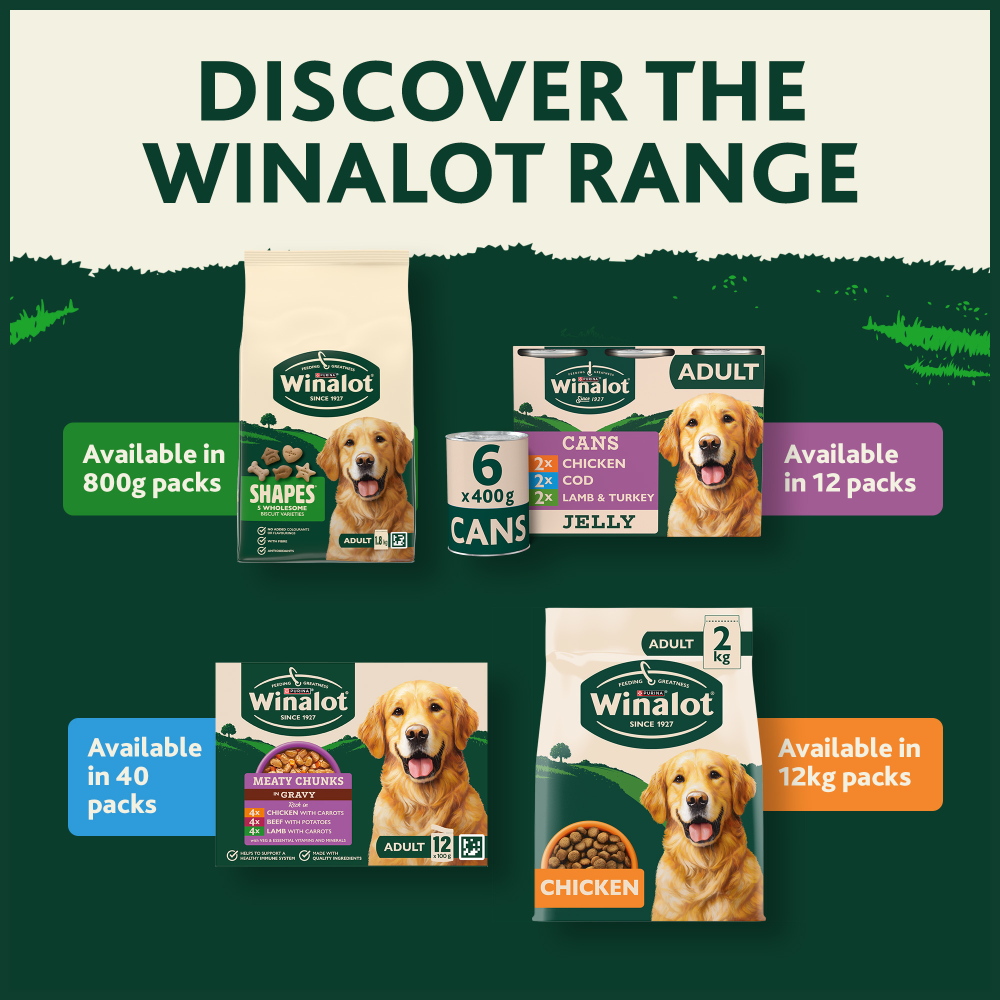 Winalot Meaty Chunks Small Dog Mixed in Gravy with Chicken, Lamb & Beef Wet Dog Food