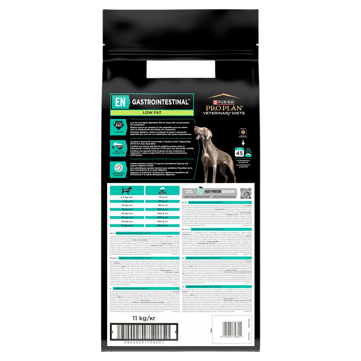 Purina Pro Plan Veterinary Diets EN Canine Gastrointestinal Low Fat Adult Dry Dog Food